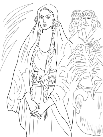 Esther The Queen Coloring Page